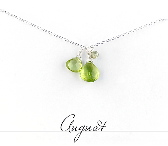 Peridot Sterling Silver August Birthstone Necklace - Susan Roberts